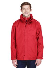 CORE365 88205 Men's Region 3-in-1 Jacket with Fleece Liner (Color: CLASSIC RED, size: 3XL)