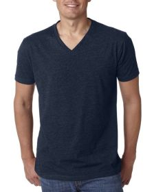 Next Level Apparel 6240 Men's CVC V-Neck T-Shirt (Color: MIDNIGHT NAVY, size: 2XL)