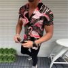 2022 Men's Shirts 3D Digital Printing European Size Men's Surf Style Shirts