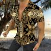 2022 Summer Hot Hawaiian 3D Digital Printed Striped Classic Style Men's Shirts