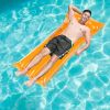 Inflatable Pool Float Raft Foldable Float Lounge Chair Swimming Pool Water Mat with Pillow Air Mat Mattress