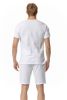 Men's 2 Pieces Cotton Linen Set Henley Shirt Short Sleeve and Casual Beach Shorts Summer Yoga Outfits