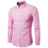 Men Dress Shirts Casual Long Sleeve Slim Fit Business Button Shirt