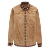 Men's Casual Long Sleeve Fleece Sherpa Flannel Plaid Shirt