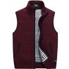 Men's Full-Zip Knitted Cardigan Sweaters Vest Jacket with Pockets