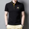 Embroidered cotton polo shirt men's high-end luxury summer casual Lapel short sleeve T-shirt