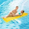 Inflatable Pool Float Raft Foldable Float Lounge Chair Swimming Pool Water Mat with Pillow Air Mat Mattress