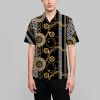 2022 Summer Hot Sale Hawaiian 3D Digital Printed Striped Business Luxury Style Men's Shirts