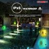 5 CORE Rock Garden Wireless Outdoor Speakers IPx6 Waterproof Weatherproof TWS Bluetooth 5.3 Speaker w Solar & USB Charging 7 LED Lights 6 Hr Playtime