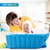 Baby Inflatable Bathtub; Portable Toddler Bathtub Baby Bath Tub Foldable Travel Tub with Air Pump