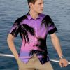 2022 Men's Shirt 3D Digital Print European Street Hawaiian Print Shirt