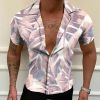 European and American high quality beach style men's shirts 3D digital printing shirts