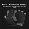 Breathable Fitness Gloves Gym Weightlifting Thin Non-slip Half Finger Cycling Gloves Equipment Yoga Bodybuilding Training Sports Black Color