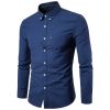 Men Dress Shirts Casual Long Sleeve Slim Fit Business Button Shirt