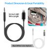 IOS 8 Pin to 3.5mm Aux Car Audio Adapter Cord 3.5mm Headphone Jack Adapter Fit For iPhone 13/12/11/XR/XS/X/8/7/6 Plus/SE/iPad Pro/Air/mini/iPod Touch