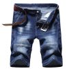 Men's Jean Shorts Ripped Denim Short Distressed Slim Fit