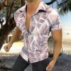 European and American high quality beach style men's shirts 3D digital printing shirts