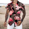 2022 Men's Shirts 3D Digital Printing European Size Men's Surf Style Shirts